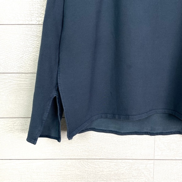 FREE PEOPLE x THE CLASS Rhythmic Oversized Top Blue Small Comfy Lounge Casual - Picture 4 of 8